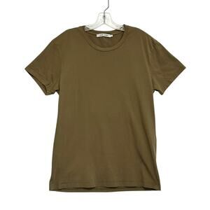 Samsoe Samsoe Kronos Crew Neck T-Shirt Short Sleeve Covert Green Mens Large